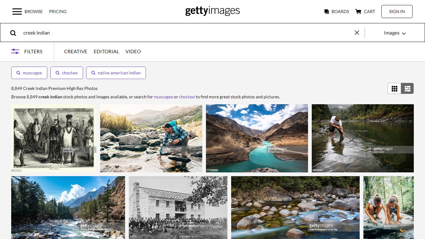 Creek Indian Photos and Premium High Res Pictures - Getty Images